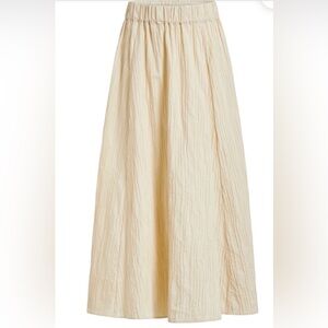 Marie Oliver Sasha Skirt Cream Maxi Ash Small Long Pull-On NWT NEW